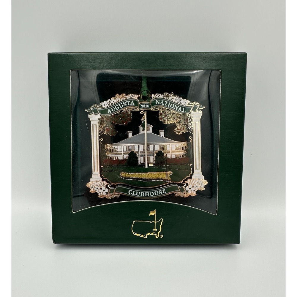 2014 The Masters Golf Holiday Ornament Augusta National Clubhouse Christmas PGA‎